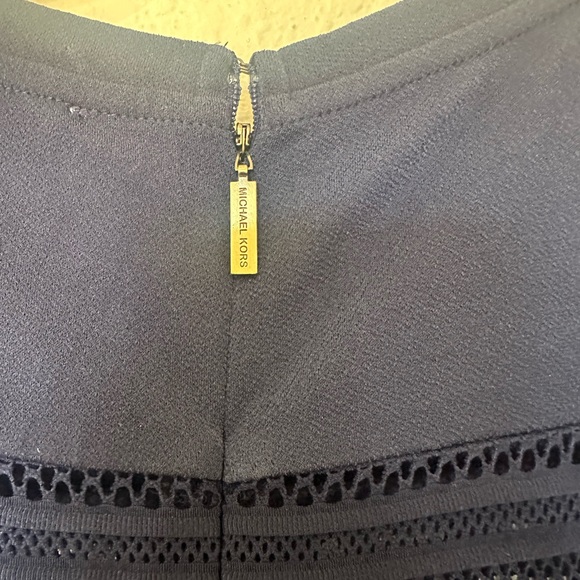 Mesh-Sleeve Ruffle-Hem Dress, Regular & Petite - Picture 5 of 5